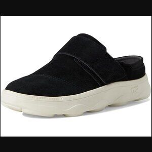 NEW VIONIC SZ 6.5 Lotus Rx Recovery Slide Clog Slip-on Black Suede Shoes